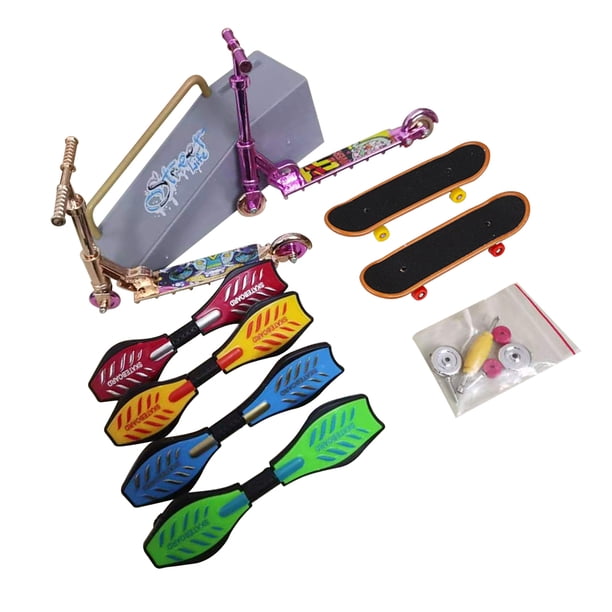 Ounissouiy 1 Juego de Mini Scooter de juguete, Scooter de ruedas, juguetes educativos para niños, Scooter de dedo, diapasón de bicicleta, monopatín Juguetes CTH-1 Ounissouiy FN000289-06B