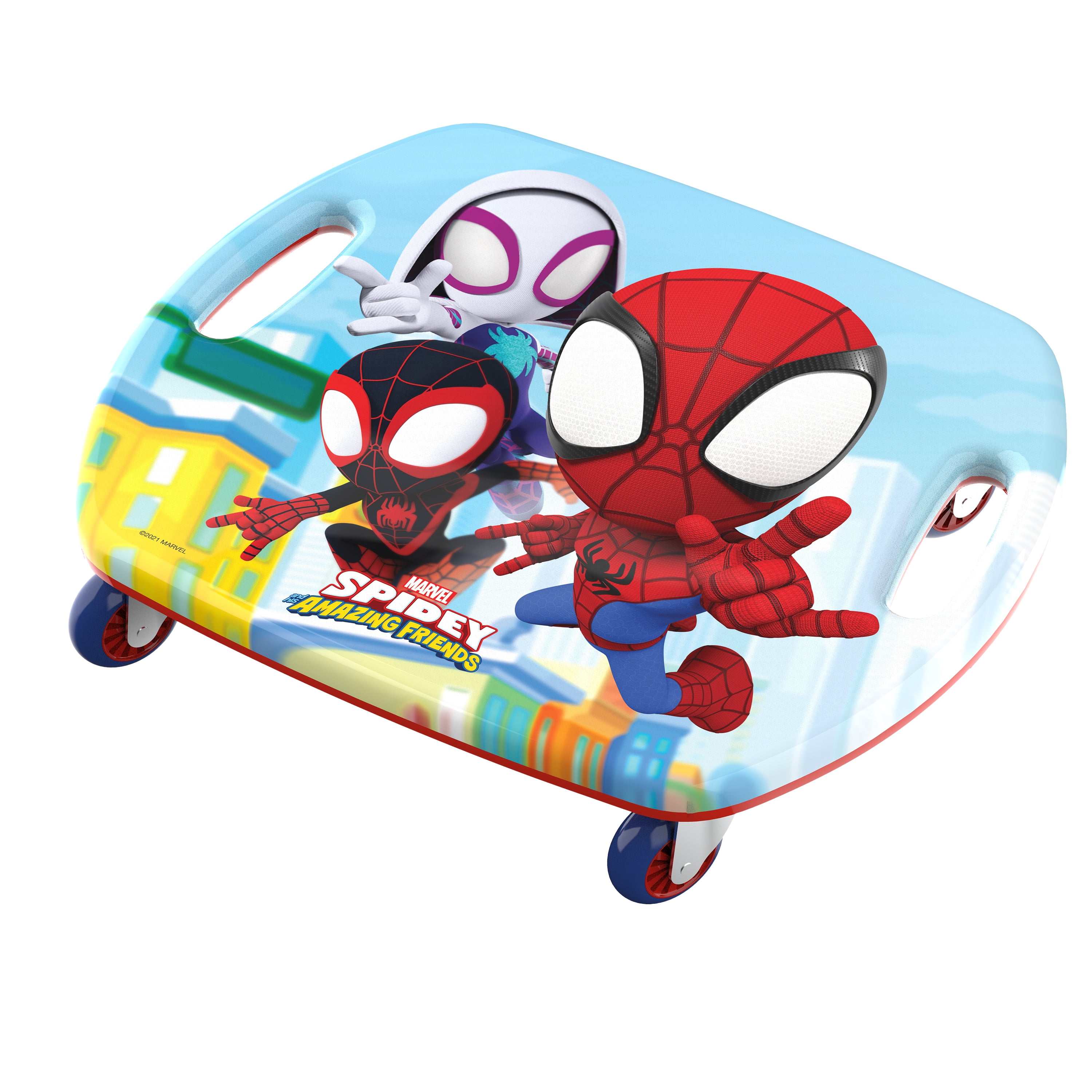 GOMO Spiderman Scoot Racer Unisex Ride-on Scoot Board for Kids 18 Months and up
