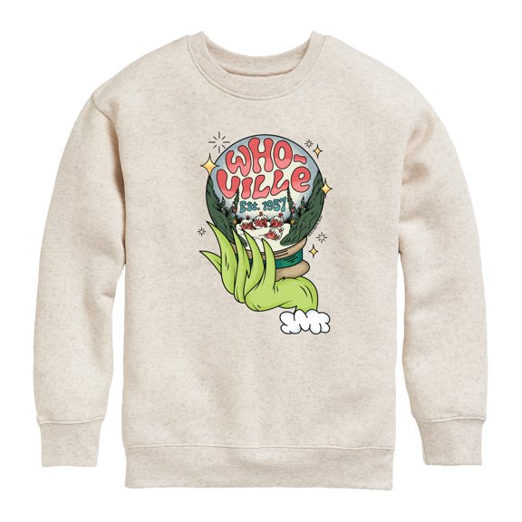 The Grinch - Graphic Long Sleeve Fleece Sweatshirt