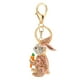 thumbnail image 1 of Llavero de Conejo de Metal con Incrustaciones Jadeshay Llavero Conejito, 1 of 8