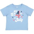 thumbnail image 3 of Inktastic My 1st 4th of July with Striped Stars Boys or Girls Baby T-Shirt, 3 of 5