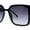 Black / Smoke, variant on Womens Slick Minimal Squared Retangle Designer Fashion Sunglasses Black Clear Smoke