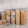 thumbnail image 5 of Airtight Food Storage Containers with Lids, Plastic Kitchen and Pantry Storage Jars for Cereals, Dry Food, Flour and Sugar, BPA Free, 5 of 6