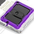 thumbnail image 5 of Rugged Case For Lenovo Tab M10 Gen 3 – 3-Layer Protection Shockproof Stand Cover with Screen Protector, Adjustable Stand & Shoulder Strap -- Purple, 5 of 9