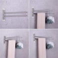 thumbnail image 5 of Swivel Bathroom Towel Rack, Stainless Steel Towel Rack,Wall Mounted Towel Holder,Swing Out Double Towel Bar Wall Mounted,Silver Rustproof Wall Mounted Towel Racks for Bathroom,Kitchen,13 in, 5 of 8
