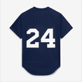 thumbnail image 3 of Men's Mitchell & Ness Rickey Henderson Navy New York Yankees Cooperstown Collection Mesh Batting Practice Button-Up, 3 of 7