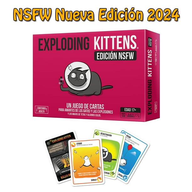Juego de mesa Exploding Kittens Nsfw Edition para fiesta familiar ...