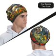 thumbnail image 6 of Salouo Sunflower Field Spotted Dog Print Unisex Beanie Hat,Knitted Baggy Skull Cap Winter Warm Hats Beanie Sleep Hats Cancer Headwear Caps for Women & Men 1 Pieces, 6 of 7