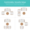 thumbnail image 2 of Best Choice Products 4-Piece Outdoor Rope Wicker Patio Conversation Furniture Set w/ Loveseat, Cushions, Table - White, 2 of 7