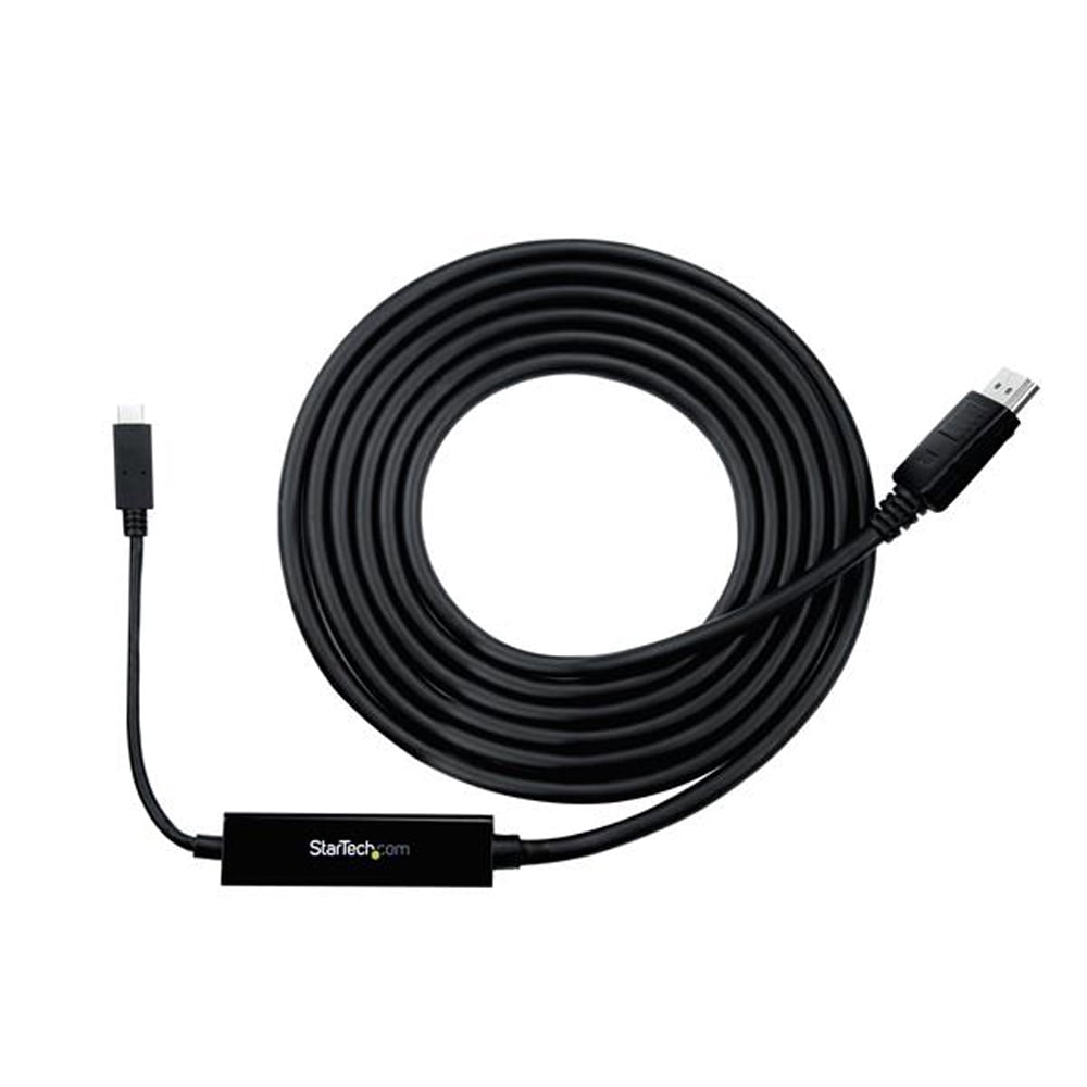 StarTech.com 9.8 ft. (3 m) USB-C to DisplayPort Cable - 4K 60Hz - Black