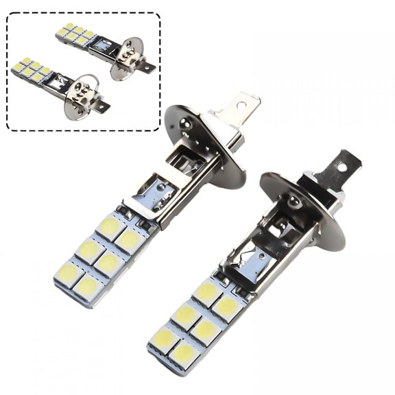 HIBIBUD 2x Super Bright H1 LED Headlight Kit High Beam Fog Driving Bulbs 6500K White