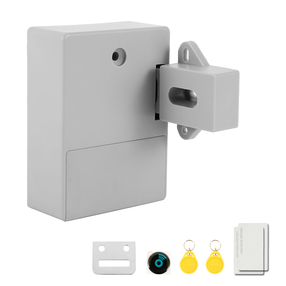 Tokatuker Electronic Cabinet Lock Kit Set Hidden DIY Lock for Wooden Cabinet Drawer Locker RFID Card/Tag Entry