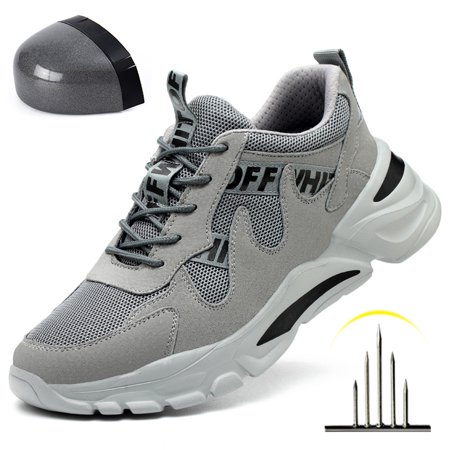 

Men‘s Anti-smashing Industrial Construction Breathable Lightweight Safety Work Shoes