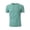 Mint Green, variant on Men's Ribbed Knit T-Shirt Short-Sleeve Casual Solid Basic Top Soft Stretch Fabric Spring & Summer Versatile Daily Tees,White,XXXL