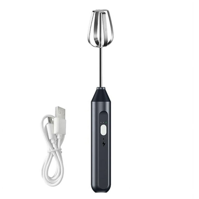 Batidora de mano eléctrica, batidor de acero inoxidable, batidora de inmersión inalámbrica, batidor de huevos ajustable de 3 velocidades