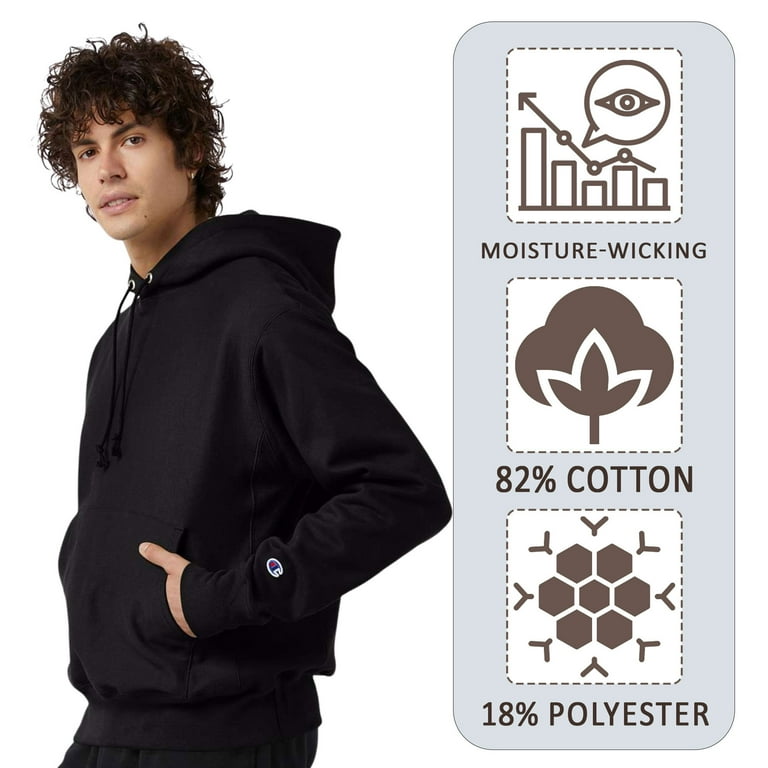 Champion Unisex Reverse Weave Hooded Sweatshirt 82/18 Cotton