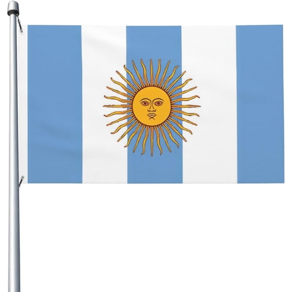 Argentina Flag 3x5 Outdoor Double Sided Flag Banner For Outside With 2 Brass Grommets Patio Lawn Decor Flags