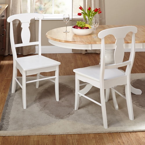 Empire Dining Chair White Set Of 2 Walmart Com Walmart Com