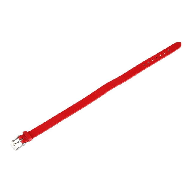 Brazalete de cuero Hugo Punk Biker Rojo