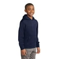 thumbnail image 4 of Sport-Tek Youth Sport Wick Fleece Hooded Pullover-M (Navy), 4 of 6