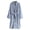 A-Blue557, variant on Womens Plush Bathrobe Striped Pattern Self Tie Loungewear Robe Warm Cozy Post Shower Wrap