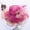 Rose Red, variant on Yoyauz Women Sun Hat with Mesh Flower Decoration Wide Brim Hat Occasion Event Organza Fancy Church Dress Hat