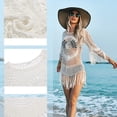 thumbnail image 5 of EHQJNJ Plus Size Beach Coverups for Women Women's Swimwear Cover up Crochet Lace Bikini Swimsuit Cover up Knit Dress Swimsuit Cover up Skirt for Women Plus Size Beach Coverups for Women, 5 of 6