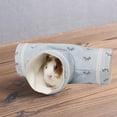 thumbnail image 4 of de animales pequeños de conejillo de , juguetes de juego de 2/3 vías, tubo para conejillos de , hámsteres, planeador del azúcar, - Azul 29x10x10CM Sunnimix Túneles de conejillos de Indias, 4 of 8