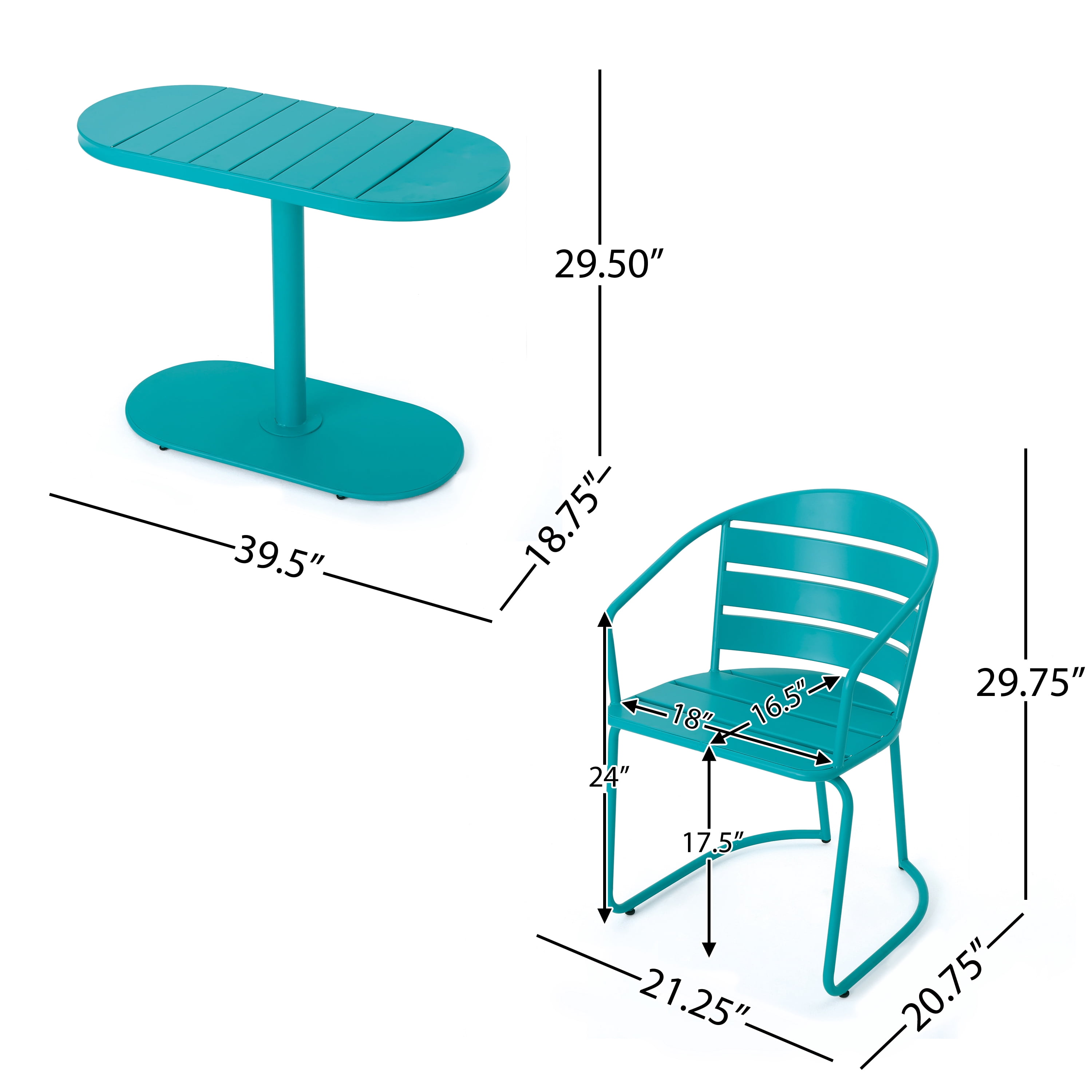 Outdoor 3 Piece Leisure Bistro Set, Combined Table and Chairs Furniture for Patio Garden, Taupe