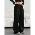thumbnail image 4 of Women's Casual Loose Plain Drawstring Waist Sweatpants with Pockets, 4 of 6