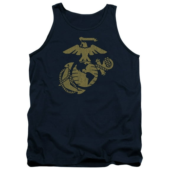 Us Marine Corps - Gold Emblem - Tank Top - Medium