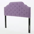 thumbnail image 5 of Llinc Store Button Tufted Upholstered Headboard for Queen and Full-Size Bed Frames, Light Purple, 5 of 8