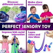 Original Stationery Galaxy Slime Kit with Glow in The Dark Stars & Slime Powder to Make Glitter Slime & Galactic Slime for Boys and Girls