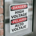 thumbnail image 4 of (2 Pack) High Voltage (Bilingual) OSHA Danger Sign 18 Inch X 24 Inch Vinyl Label Decal Sticker Weather Resistant, UV Protected for Workplace, Business, and Construction Site, Made in, 4 of 7