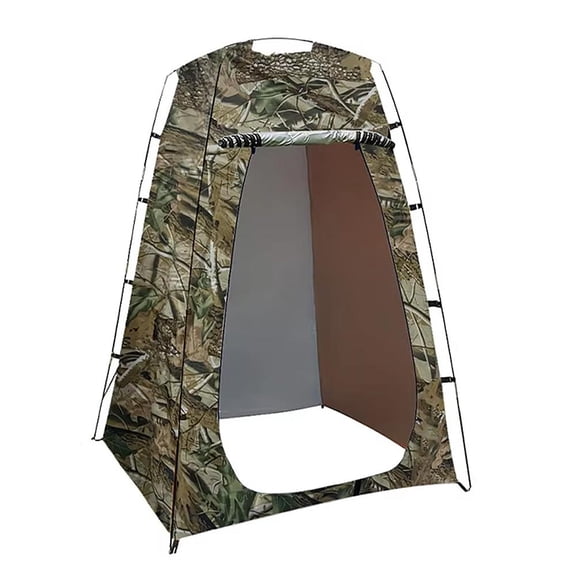 Portable Outdoor Privacy Tent, 1.21.21.9m Camping Shower Toilet Tent, Windproof Single Layer Changing Tents with Stakes Ropes Carry Bag for Beach Festival Camping