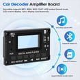 thumbnail image 3 of Placa Decodificadora de MP3 Bluetooth para Coche con Pantalla LCD, Módulo de Audio MP3, Altavoz, Compatible con Radio FM, Entrada AUX, USB y Reproductor de MP3., 3 of 5