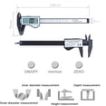 thumbnail image 4 of Electronic Caliper 0-150mm Digital Display Vernier Large Screen IP54 Waterproof Caliper for Measuring, 4 of 7