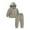 Grey, variant on WOYY Boys Sports Outfits Solid Color Pullover Hoodie Pants Sweatsuit, Sizes 1-6