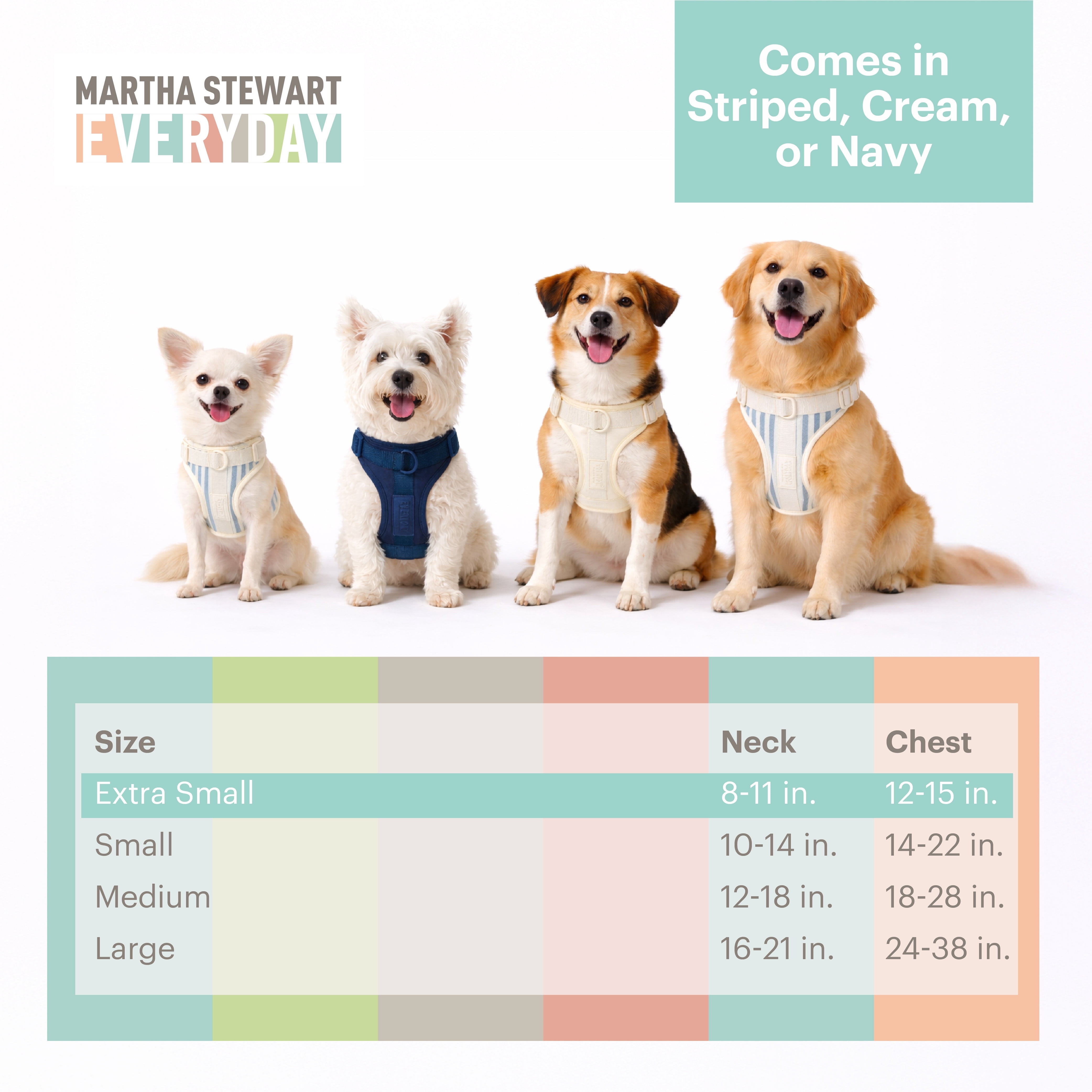 Neoprene Padded Harness - Cream XS for Small Dogs