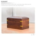 thumbnail image 2 of MUSEYA Dog Funeral Box Wood Pet Urn Dark Brown 1Set, 2 of 7
