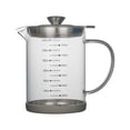 thumbnail image 1 of Botella grande de aceite de vidrio de borosilicato alto con medidor de aceite y dispensador de calor 1500ML, 1 of 9