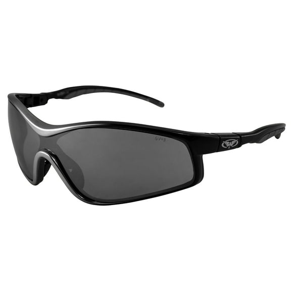 Global Vision Home Run Sunglasses Two-Toned Grey and Black Frames Flash Mirror Lens