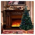 thumbnail image 4 of 32 inch Green Pre-lit Small Fiber Optic Christmas Tree with Pot and Adaptor, 4 of 8