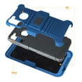thumbnail image 6 of Compatible for Samsung Galaxy A21 Case with Tempered Glass Screen Protector Belt Clip Holster Defender Rugged Shock Proof Armor Heavy Protection Phone Cover w/ Magnetic Mount Plate [Blue], 6 of 8