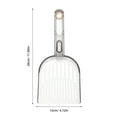 thumbnail image 2 of plastic cat litter scoop with long handle designed for tofu litter heavy duty poop sifting shovel with holes ideal for kitten pets suitable for litter box cleaning, 2 of 6
