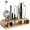 Silver-18 Ounces, variant on Cocktail Shaker Set With Stand - Professional 10-piece Bartender Kit Complete Bar Mixer For Home (copper)