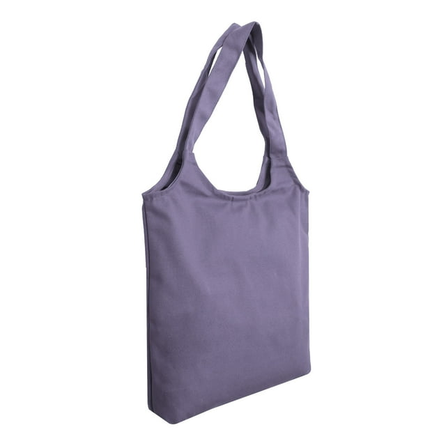 Unique Bargains Sac Fourre-Tout en Toile Sac à Main Réutilisable Sac de Courses Personnalisé Violet