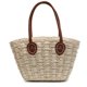 thumbnail image 5 of Bolso de mano tejido de paja de gran capacidad para mujer, novedad de verano 2025, bolso de playa de un solo hombro para vacaciones en la playa., 5 of 5