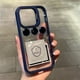 thumbnail image 3 of Funda protectora de anillo de Metal para teléfono móvil, carcasa transparente a prueba de golpes para IPhone 15, 12, 13, 14Pro Max, 11, 3 of 5