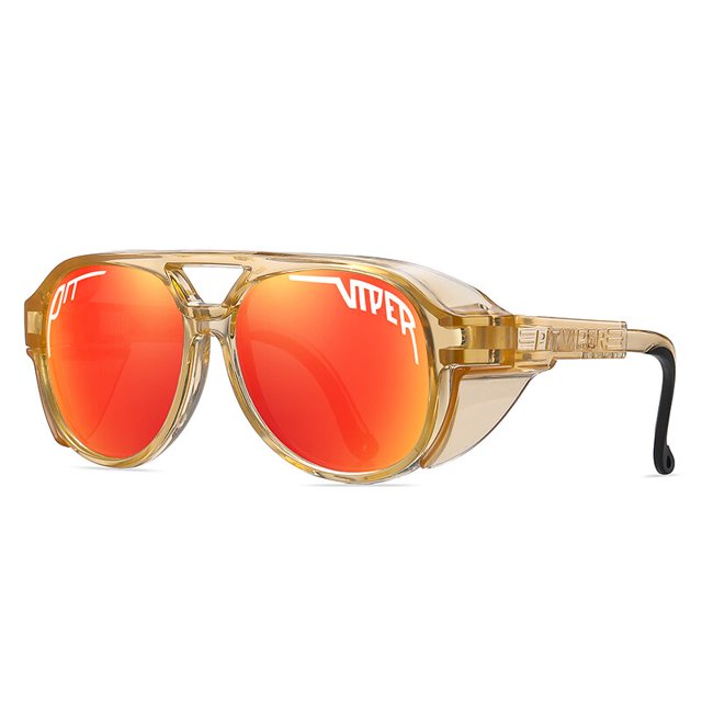 PIT VIPER-Gafas de ciclismo para hombre y mujer, lentes deportivas a prueba de viento, UV400
